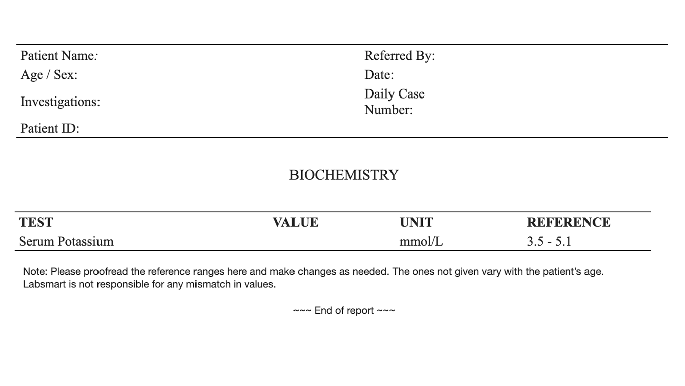 Potassium word sample image