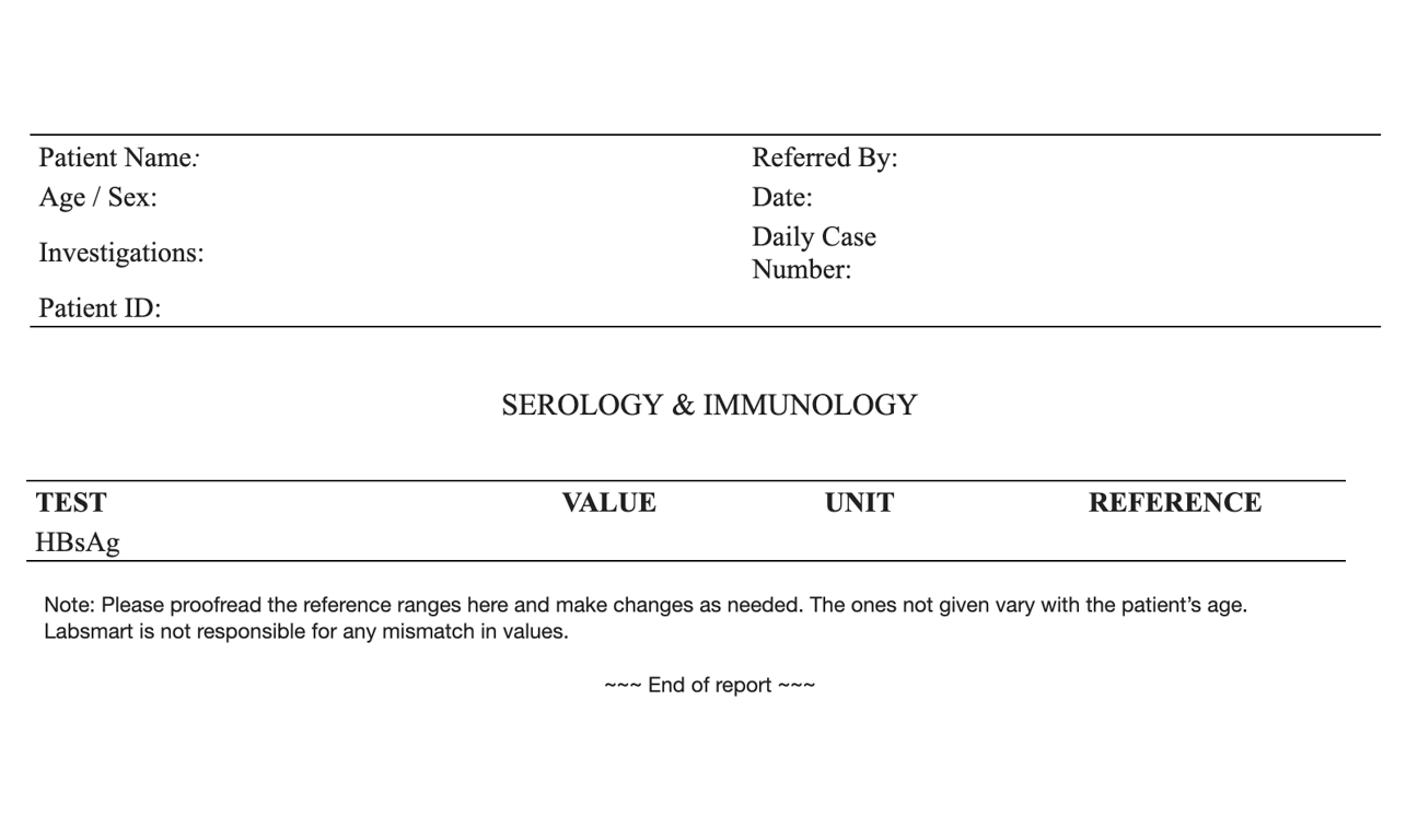 HBsAg word sample image