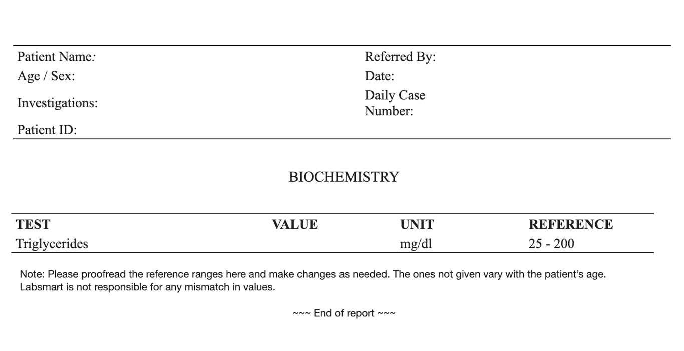 Triglycerides word sample image