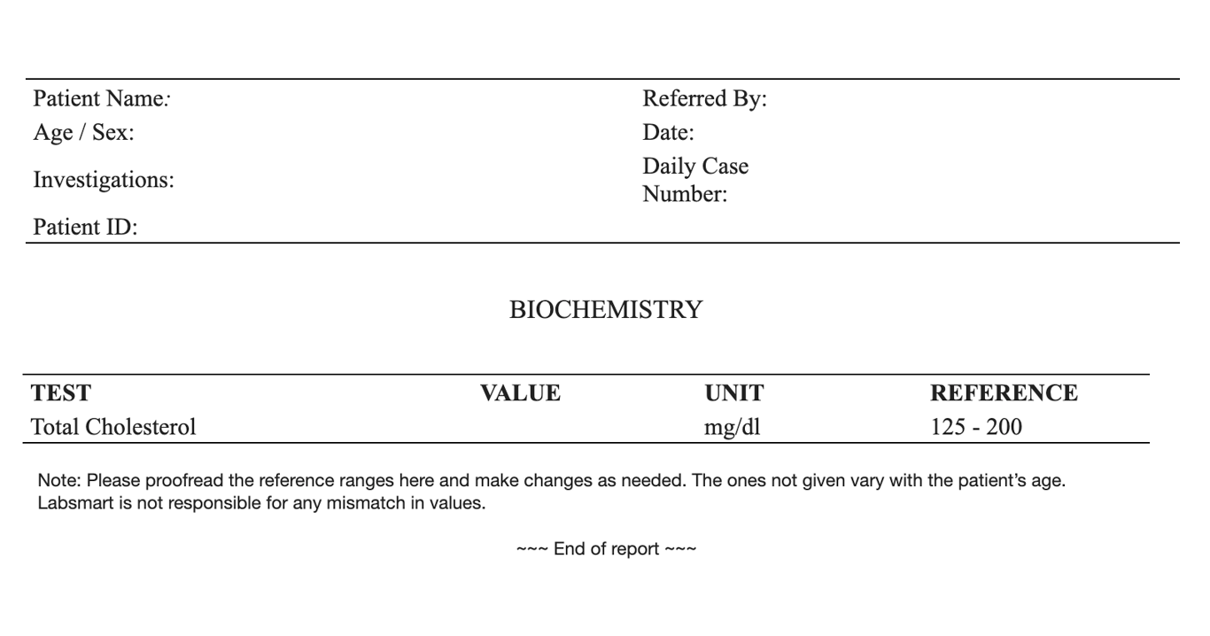 Cholesterol word sample image