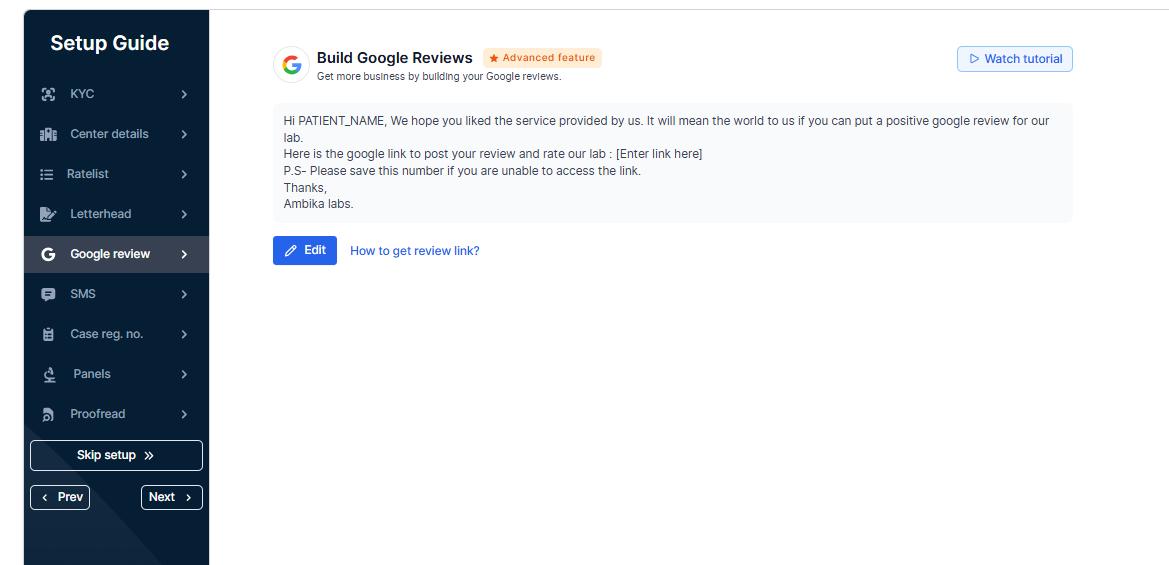 Google Review Builder
