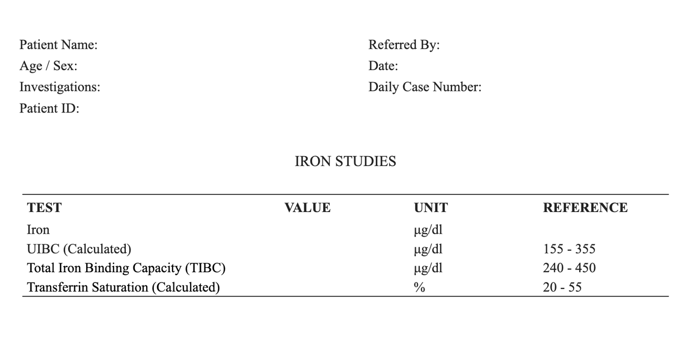 Iron Studies word sample image