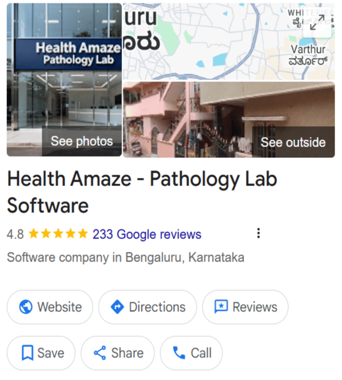 Labsmart Google reviews
