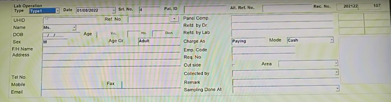 Labmate Patient Registration image